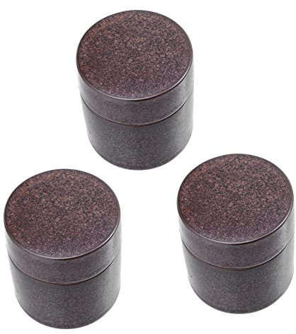 Housoutil 3pcs Japanese Wake up Tea Pot Food Storage Containers Sugar Tin Canister Ceramic Cookie Tins Ceramic Tea Container Ceramic Food Storage Jar Travel Ceramics Small Storage Tank