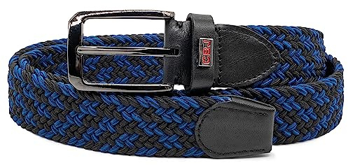 Cipo & Baxx Herren Gürtel Echtleder oder Stoff Kürzbar Elegant | Mit Metallschnalle, verstellbar und kürzbar, Jeansgürtel für Freizeit, Casual, Business und Alltag