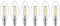 Philips Master Value LED 3.4W (40W Replacement) B35 Filament Candle, Dimmable,E14 SES Small Edison Screw, 2700k Warm White, 470 Lumen, 15000 Hours, Clear Lamp - 6pack