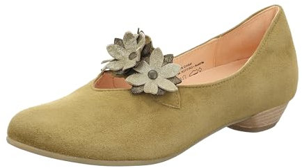 Think! Damen Grace nachhaltige Ballerinas, Cypress/Kombi 7000, 41.5 EU