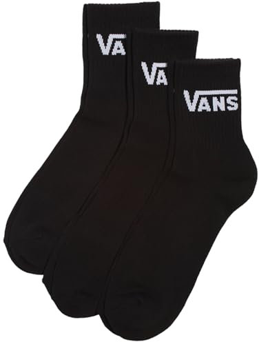 Vans Calzini da donna, confezione da 3 paia, nero, 6.5-10