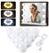 Defvnsy LED Spiegelleuchte, 10 Dimmbar Spiegelleuchte Hollywood, 3 Farben Kosmetikspiegel Badzimmer Spiegel Licht, Schminktisch Leuchte, Make Up Licht