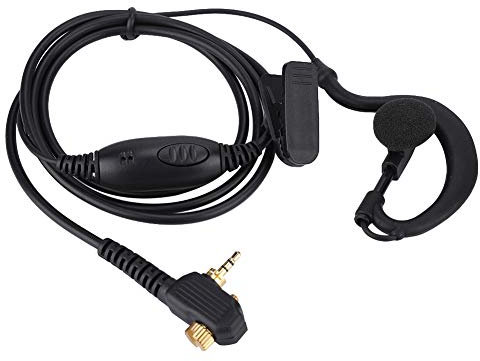LetCart Auricular Walkie Talkie, Auriculares De Radio De Seguridad Policial Micrófono PTT Micrófono M Head Walkie Talkie Auriculares Compatibles con Motorola Tetra Radio Bidireccional MTH800 MTP850