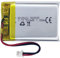Batteria ricaricabile al polimero di litio CC 3.7V 500mAh 502535, adatta per prodotti elettronici fai da te 3.7-5V con sostituzione della batteria a 2 fili incorporata e luci LED