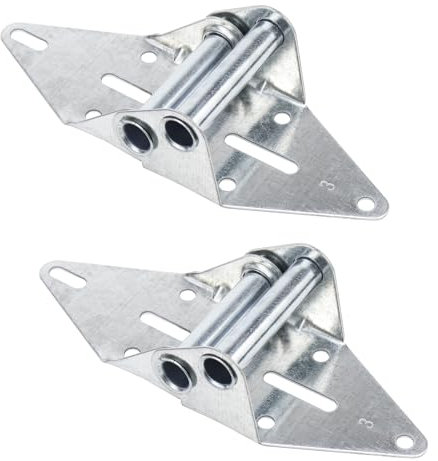 Pufguy Bisagras para puerta de garaje #3, bisagras de hierro galvanizado para puerta de garaje, juego de 2