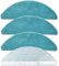 Pack 4 mopas de fregado para Cecotec Conga 8290 Immortal Ultrapower Home y 7490 Immortal, recambios lavables y reutilizables Azul