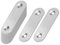 HXJDAM 20 Stück Lochplatte Metall, Flachverbinder Edelstahl, Holzverbinder Metall(57x16x2mm), Verbindungsblech, Lochblech, Flacheisen Gelocht, Verbinder Metall, Lochplatten, Lochplatte Holz