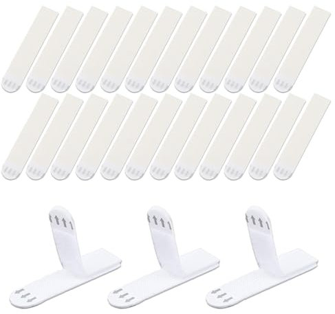 SIRLOMU 24 Adhésif (Taille L) (Blanc) - Accrocher des images sans percer, capacité de charge jusqu'à 7,2 kg, sans trace