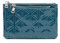 MISAKO Revi portamonedas con Doble Cremallera de Charol Mujer - Revi Azul 9 X 15 X 2 cm