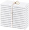 Showgeous 12 Stück Leinen Baumwoll Servietten 40x40cm Dinner Stoffservietten Baumwolle Leinen Mischgewebe Servietten Waschbar Wiederverwendbar Leinen Flachs Servietten für Hochzeit Dinner Party(Weiß)
