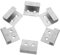 NUOBESTY 10 Pezzi Codice Pensile in Acciaio Inox Ferramenta Per Montaggio a Parete Ganci Da Parete in Tela Staffe Di Fissaggio a Muro Ganci Da Parete Per Cornici Acciaio Inossidabile Silver