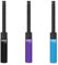 Clipper - Pack de 3 Encendedores Reusables de Cocina o Barbacoa Medium Tube | Diseño Icónico Clipper | Mecheros Recargables de Gas (Soft Touch Negro Violeta Azul)