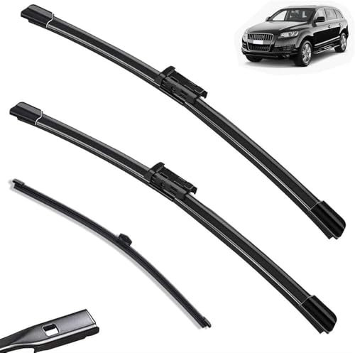 Auto-Scheibenwischer für Audi Q7 4M 2016-2021, All-Weather Performance Front Heckwischerblätter Set Scheibenwischer Ersatz Kit