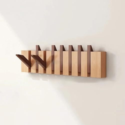 Appendiabiti da Parete con Ganci Ribaltabili Stile Tastiera Pianoforte | Ganci Nascosti Pieghevoli, Multi Uso, per Ingresso, Camera da Letto e Armadio Domestico, Salvaspazio(Mix,8 hooks)