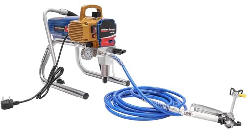 Airless FarbsprüHgerät Tragbares Hochdruck-Airless-Farbsprühsystem Elektrisches 2.2L/min FarbsprüHsystem Wandfarbe Sprühfarbe Spritzgerät Putz Gipsspachtel