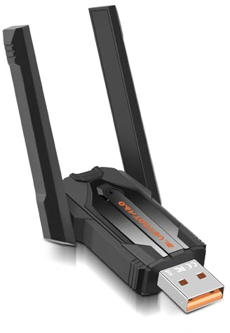 Gbformat USB Bluetooth Adapter 6.0 für PC, USB Bluetooth Dongle Stick für Laptop Desktop Computer Maus Headset Tastatur, 5 Geräte Gleichzeitig,Plug & Play für Windows 11/10/8.1, Niedrige Latenz
