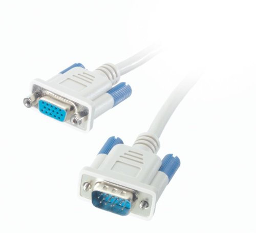 Vivanco Monitor Connection Extension Lead, 1.8 m Cable VGA 1,8 m VGA (D-Sub) Blanco - Cables VGA (1.8 m, 1,8 m, VGA (D-Sub), VGA (D-Sub), Blanco, Male Connector/Female Connector)