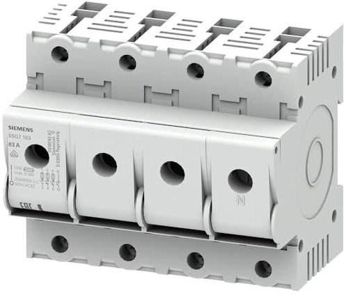 Siemens – Schalter minized-n D02 3-polig + neutral 63 A