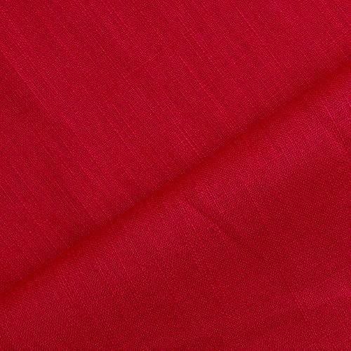 Holmar - Leinen Stoff Meterware - 100% Leinen - vorgewaschen (dunkelrot)