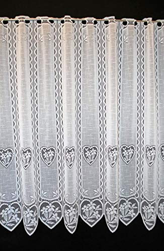 Scheibengardinen 90 - 130 cm hoch 0.23m Window Curtains 90cm long