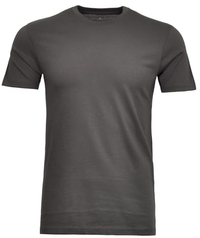 RAGMAN Herren T-Shirt Rundhals Singlepack Schiefer-028, XXL