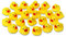 Schramm® 24 Stück Gummiente Quietsche Ente gelb ca. 3,5 cm Quietscheente Badeente