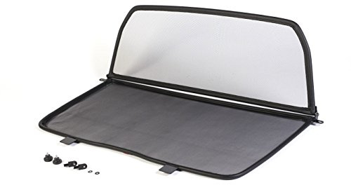 Tief-Tech Windschott für Saab 900 II 1993-1998 & Saab 9-3 1998-2003 - Klappbar - mit Schnellverschluss – Schwarz | Windabweiser | Windblocker | Wind Deflector