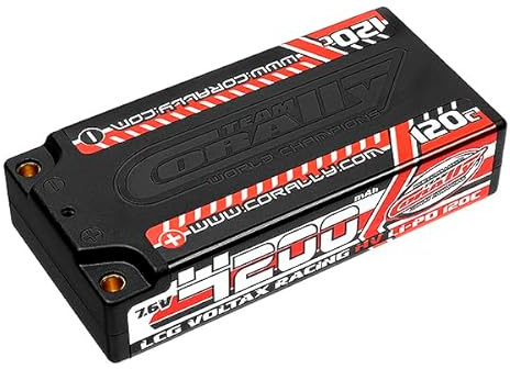 Lipo 2S HV 7,6 V 4200 mAh 120C LCG Shorty Team Corally