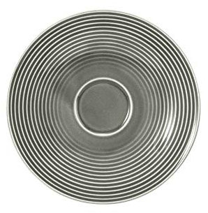 SELTMANN WEIDEN Untertasse - Durchmessser: 16,7 cm - Höhe 2 cm - Beat - Form: Rund mit Rillenrelief - moderner Stil - Perlgrau - Color Glaze