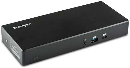 Kensington SD4780P - Docking station USB-C per Windows, MacBook (incluso M1) e Chromebook, doppio video 4K, PD da 100 W (K33620NA)