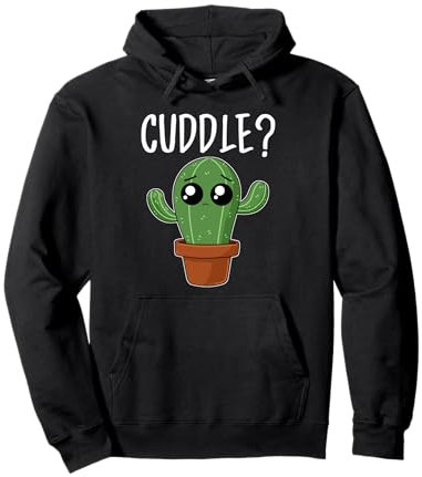 Cactus Hug Hoodie Succulente con cappuccio Donne con Felpa con Cappuccio