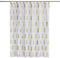 SKL HOME by Saturday Knight Ltd. Rideau de Douche Ananas doré, Blanc, 182,9 x 177,8 cm