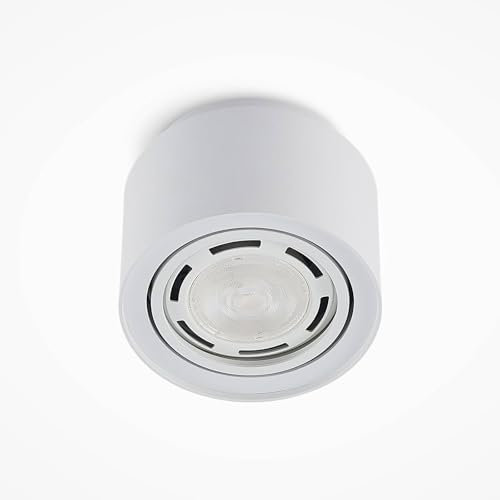 Arcchio Deckenlampe Deckenstrahler Ø15,35 cm, Deckenspot direkt indirektes Licht, ausrichtbarer Spot 1x GU10 ES111 (ohne Leuchtmittel), 1x 5,5W LED, Deckenleuchte, Strahler