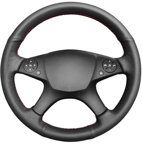 MEWANT Lenkradbezug für Mercedes Benz W204 C-Klasse 2007-2010 C280 C230 C180 C260 C200 C300 / Zubehör für Mercedes Benz W204 C-Klasse