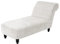 TOPCHANCES Samt Chaiselongue Schonbezüge, Liegesessel Stuhlbezug, Relaxliege Deluxe Stuhlbezüge, Schonbezug Stretch rutschfest (Weiß)