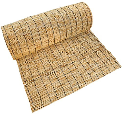90x160cm Bambusrollo Bambus Rollo In Natur, Bambusrollo Für Außen/Innen, Sichtschutz Rollo Ohne Bohren Für Fenster Und Türen, Raffrollo Bambusrollo Atmungsaktiv
