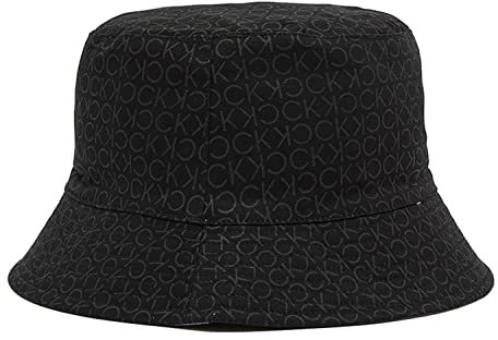 Calvin Klein Herren Hut Fischerhut Subtile Mono Rev Bucket OneSize Schwarz