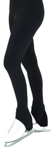 CuLtp Femmes Filles VêTements D'EntraîNement, Noir Pur Pantalons Patinage Artistique Leggings Pantalon Patinage sur Glace, Veste Leggings Patinage