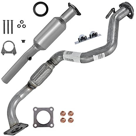BESTPRICE 1x Abgasvorderrohr inkl. Katalysatormit Anbaumaterial, 1x Bügelschelle Kompatibel mit SEAT LEON (1M1), TOLEDO (1M2), VW BORA I (1J2), BORA Variant (1J6), GOLF 4 (1J1), GOLF 4 Variant (1J5)