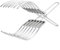 Hasaller Acier inoxydable rôti Jambon Pain Viande Fromage Outil de coupe de nourriture facile à trancher Pinces pour cuisine 28 x 9,3 cm