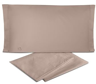 hermet Laura Biagiotti Bettwäsche-Set für Einzelbett, aus Perkal, 100% Baumwolle, Altrosa, Bettlaken + Spannbettlaken + Kissenbezug