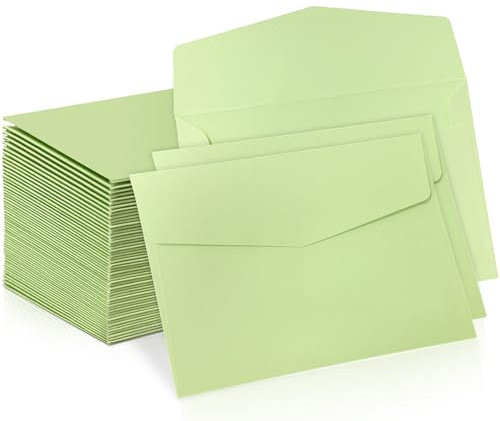 Senbaler 55 Blätter Briefumschläge Kraftpapier DIN C6 Umschläge Ohne Fenster Farbig für Postkarte,Briefköpfe,Grußkarten,Einladung, Geburtstagskarten,16.4×11.2cm