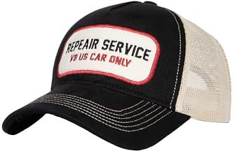 King Kerosin Repair Service Trucker Cap Unisex Cap schwarz 100% Baumwolle Biker, Rockabilly, Rockwear