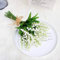 TOWEBOORY 18 Bündel Maiglöckchen Blumen, Weiß Maiglöckchen Kunststoffblumen Outdoor Brautstrauß Künstliche Weiße Lilie Blumen Hochzeit Bouquet für Zuhause, Garten, Party, Hochzeitsdekoration