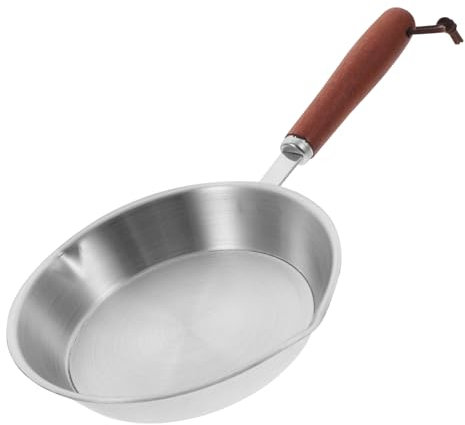 Hoement Padella in Acciaio 304 Mini Padella Antiaderente Per Pancake Per Crepes Utensile Da Cucina Multifunzionale (12cm)