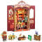 Cutefun Book Nook Kit - Puppenhaus Kitaus Holz,DIY Miniatur Puppenhaus Bücherecke Bibliothek Häuser Modellbausätze mit LED Leuchten Bücherregal Dekor,Amazing Toys Store(MF04)
