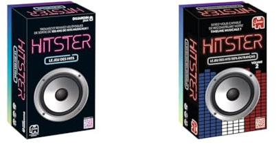 Dujardin – Hitster Original et Hitster 100% Chanson Française - Jeu de société– Redécouvrez 100 Ans de Hits musicaux français– A Jouer en Famille et Entre Amis– 2 à 10 Joueurs– Dès 16ans