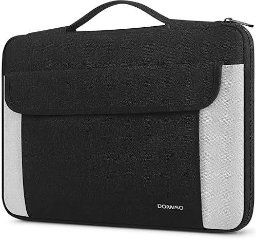 DOMISO 17 Zoll Wasserdicht Laptophülle Tablet Tasche Laptop Sleeve Notebook Schutzhülle für 17-17.3 Laptop/Dell/Lenovo/Acer/HP/MSI, Schwarz