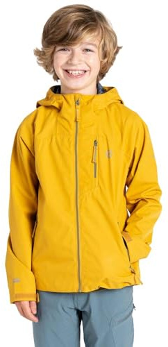 Dare 2b Roam Jungen Jacke mit durchgehendem Reißverschluss, wasserdicht, Goldgelb, 11-12 Years