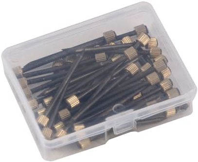 HOMSFOU Kupferkopf Nägel 50 Stück Ersatznägel Für Fotorahmen Bilderhaken Aus Eisen Schwarz in Kasten Zum Aufhängen Von Bildern Und Dekorationen